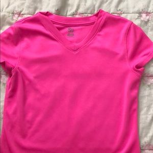 Pink workout shirt